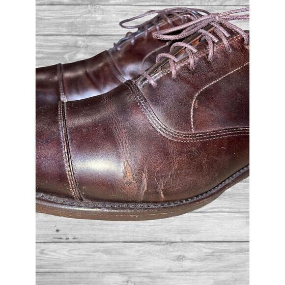 Allen Edmonds Park Avenue Shoes Men’s Size 11 D Brown Cap Toe Tie Up 5845 main image 6